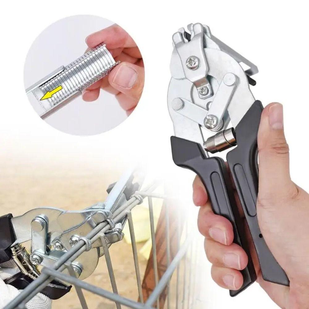 600pcs M Clips Cage Repair Pliers Farm Pig Ring Pliers Animal Cage Hog Ring Pliers  Chicken