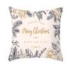 New Pink and Gold Christmas Peach Leather Velvet Pillowcase Festive Home Decoration Pillow Cushion Cover