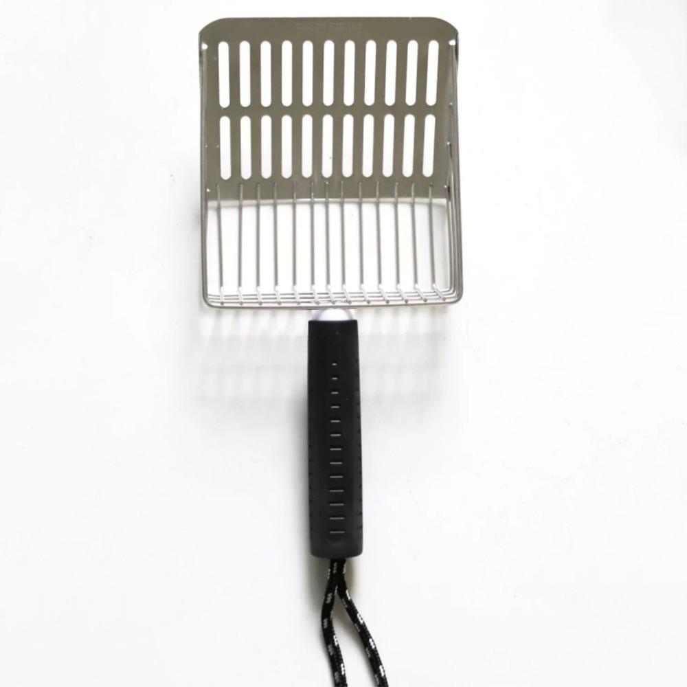 Hanging Design Cat Litter Shovel Stainless Steel Pet Feces Cleaner Pet Cleaner Scoop  Poop Lifter