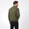 Genuine Casual Lambskin Leather Stylish Men's Olive Green Jacket Handmade Fit