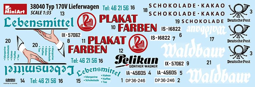 Miniart Scale Type 170V LIFERWAGEN Plastic Model MA38040 1/35