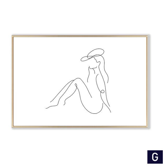 Abstrakte Frau Körper Eine Linie Zeichnung Leinwand Malerei Weibliche Figur Kunstdrucke Nordic Minimalistischen Poster Schlafzimmer Wand Kunst Dekor