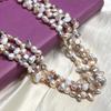 1String, Multicolor Natural Freshwater Pearls, Handmade Baroque Pearl Beads for Jewelry Making DIY Crafts (Beads 5-6mm, Length 36cm)