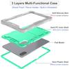 For Honor Pad 10 12.1 Inch 2025 Heavy Duty Armor Stand Cover Kids Silicone PC Case for Honor Pad X9A 11.5 X8A 11 X8 Pro X9 11.5