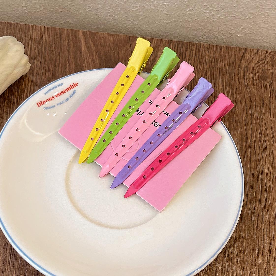 

Многоцветная женская салонная фиксированная заколка для волос, зажим для волос с локонами, макияж, заколка для волос без заломов, парикмахерские инструменты для укладки с сумкой, профессиональная