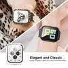 2Pcs Tempered Glass+cover For Apple Watch Case 45-41-42-40-44mm Screen Protector iwatch serie 9 6 SE 7 8 Apple Watch Accessories
