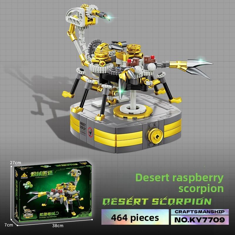 Combat Mechanical Beetle Dragonfly Scorpion Shark Assembly Building Toy Blocks