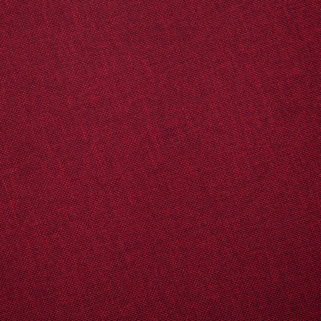 3 Seater Sofa Fabric Burgundy Red