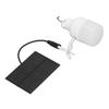 Solar Powered LED Bulb 40W 5000K 1500lm Portable LED Light Bulb with 3W 5V Solar Panel for Camping