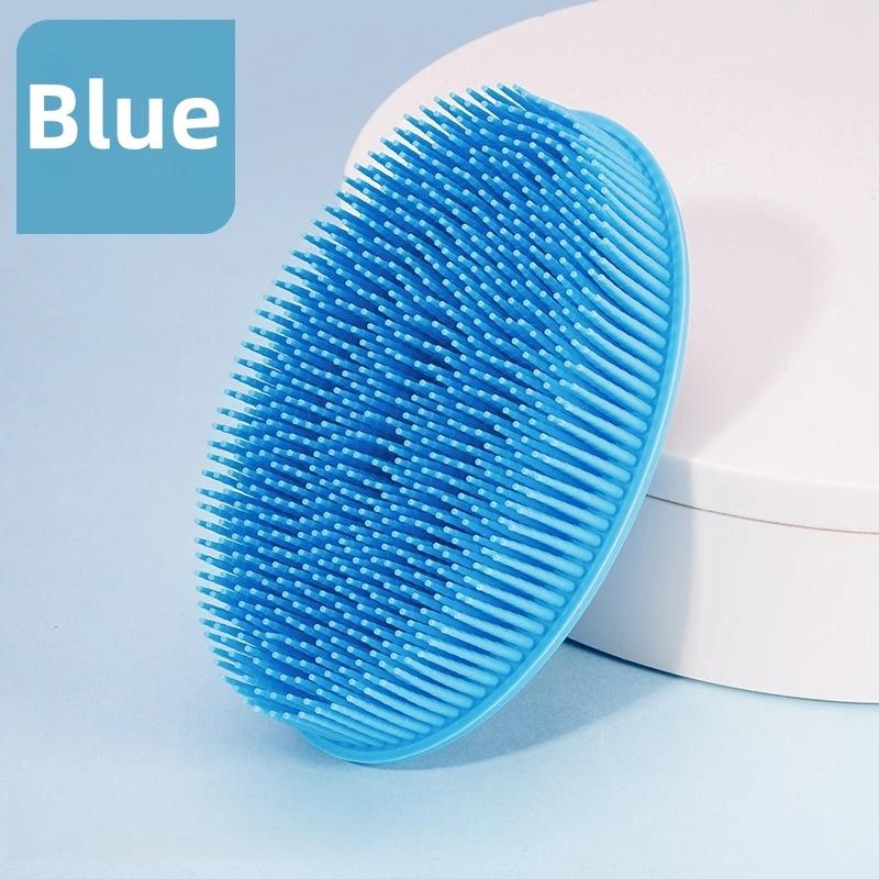 Силиконовая мочалка для тела, губка для душа, сухая щетка для тела, массажер для тела, баст, отшелушивающая силиконовая мочалка для купания, щетка для тела