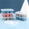 1 Set Ice Tray Mold with Lid 6 Grids DIY Making Ice Cube Tray Box Silicone Mold Kitchen Tools