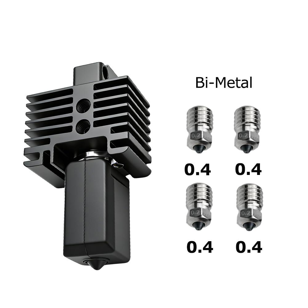 Upgrade Hotend 2.0 für Bambu Lab P1S X1 X1C 0,4 0,2 Düse Bambulab Extruder Heizblock Ersatz