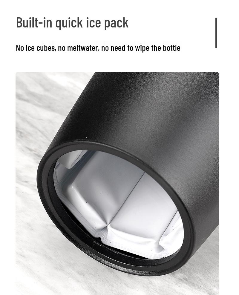 Quick-Chill Wine & Champagne Ice Bucket - Insulated Plastic Cooler for Red & Ice Wines
