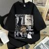 2026 New Korean Retro Cat Poster Graphic Print Large Size Mens and Womens Cotton Short Sleeve Loose Crew Neck T Shirt