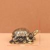 Chinesische Messing-Schildkröten-Dekoration - Kleines Dekorationsgeschenk für Zuhause & Büro