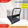 Collapsible Flatbed Handcart for Supermarket and Street Stall Usage