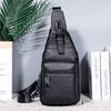 Head Layer Cowhide Shoulder Bag, Genuine Leather Men's Chest Bag, Single Shoulder Casual Crossbody Bag, Men's Style, Large Chest Capacity