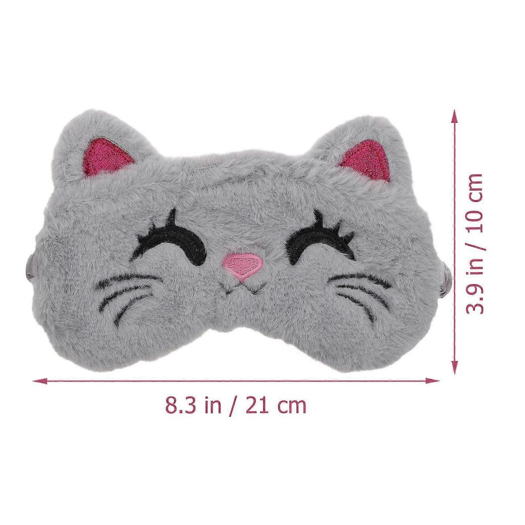 Plush Eye Masks for Sleep Eye Protective Patches 4Pcs Assorted Color