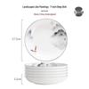 Tangshan Underglaze Ceramic Landscape Ramen Bowl Set