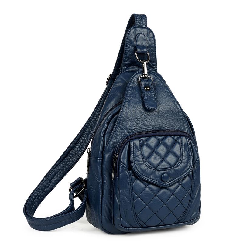 Soft Leather Shoulder Bag Women's Chest Bag Soft Leather Crossbody Bag Travel Satchel