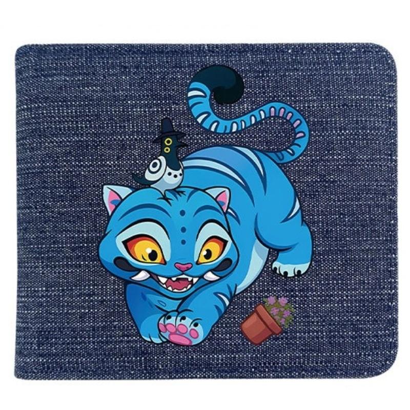 Fold Denim Kpop Hunters Rumi Zoey Mira Anime Wallet Short Purse