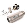 Universal 51/60MM Motorcycle KO Exhaust Stainless Steel Muffler Pipe With DB Killer For Z900 R3 R25 MT07 MT09 R1 Z400 Z650