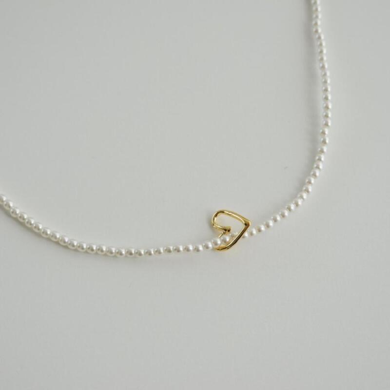 

Depori Necklace Women s Chain Bead Pearl Choker Thin gold