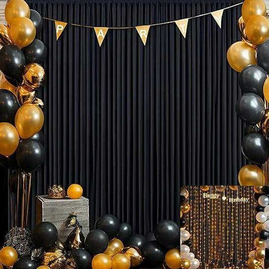 Wedding Stretch Fabric Rod Pocket Curtain for Scenic Decor