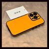 Applicable To iPhone11promax Solid Color Sticky Leather Mobile Phone Case Apple 11 All-inclusive with Its Own Lens Film, Simple and Creative