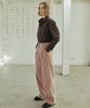 YUPPE Corduroy Tucked Pants_Pink