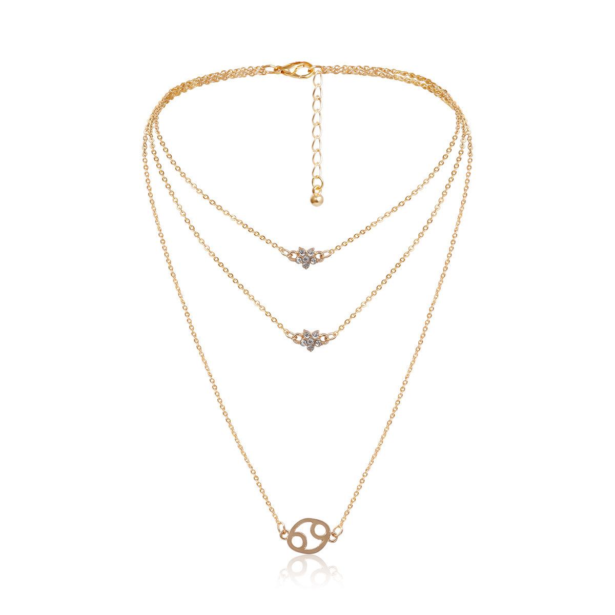 

Аксессуары, креативное геометрическое полое круглое ожерелье для женщин, простой темперамент, маленькое ожерелье с микроинкрустацией в форме звезды