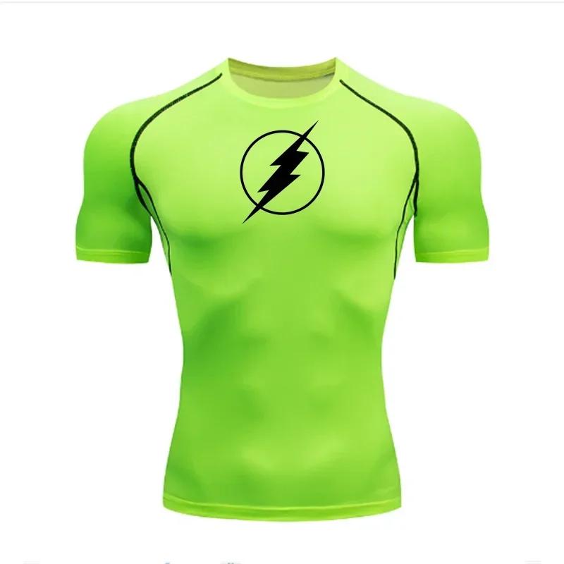 Jogging Quick-drying Breathable Top Summer Men's Running Compression T-shirt Short-sleeved T-shirt Gym Fitness Shirt