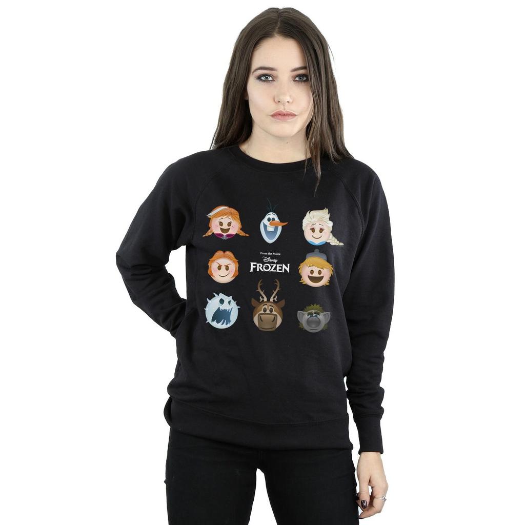 Disney Womens/Ladies Frozen Heads Sweatshirt