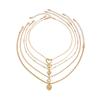 Sweet Cool Wind Love Necklace Clavicle Chain, Design Sense Metal Twist Chain Stacked Necklace Women