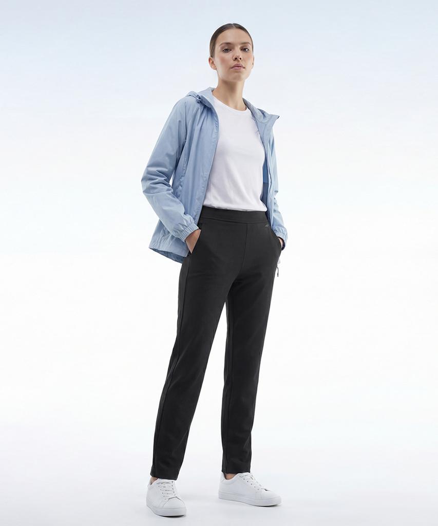 Baellob Women'S Plain Comfortable Tapered Pants Charcoal