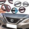 Car Front Head Hood Bonnet Emblem Rear Tail Bumper Trunk For Qashaqai Note Teana Qashqai X-Trail Leaf Micra Juke Murano