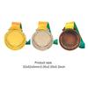 1-3Set 5.2cm Gold/Silver/Bronze Medal Set Award Medals with Neck Ribbon Winner Medals Competition Awards for Competition Race