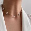 Luxury Korean Style Light Handmade Pearl Bead Chains Flower Necklaces Women Romantic Temperament Bracelets Banquet Jewelry