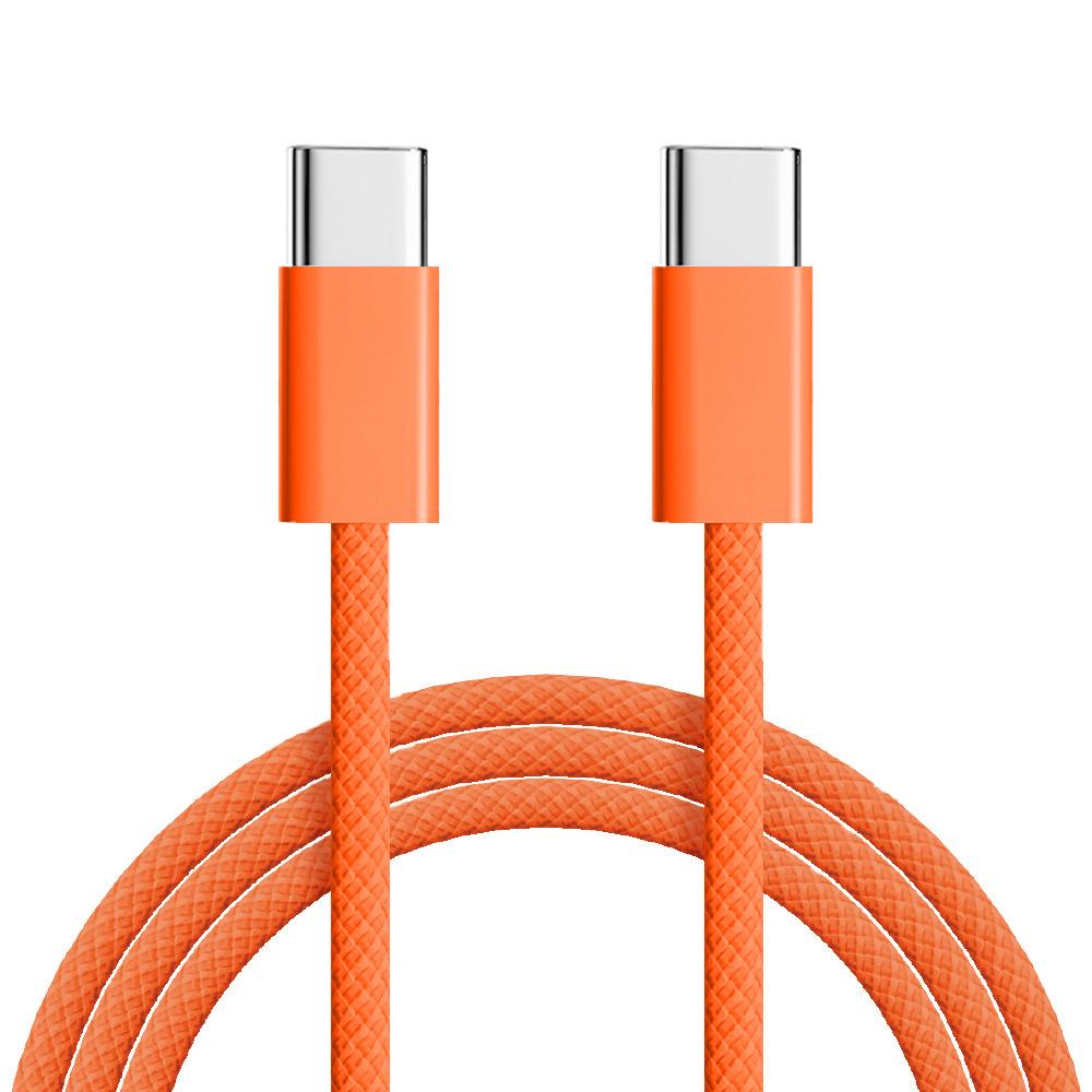 60W Fast Charging Braided Type-C Cable for Apple 15-17 Phones