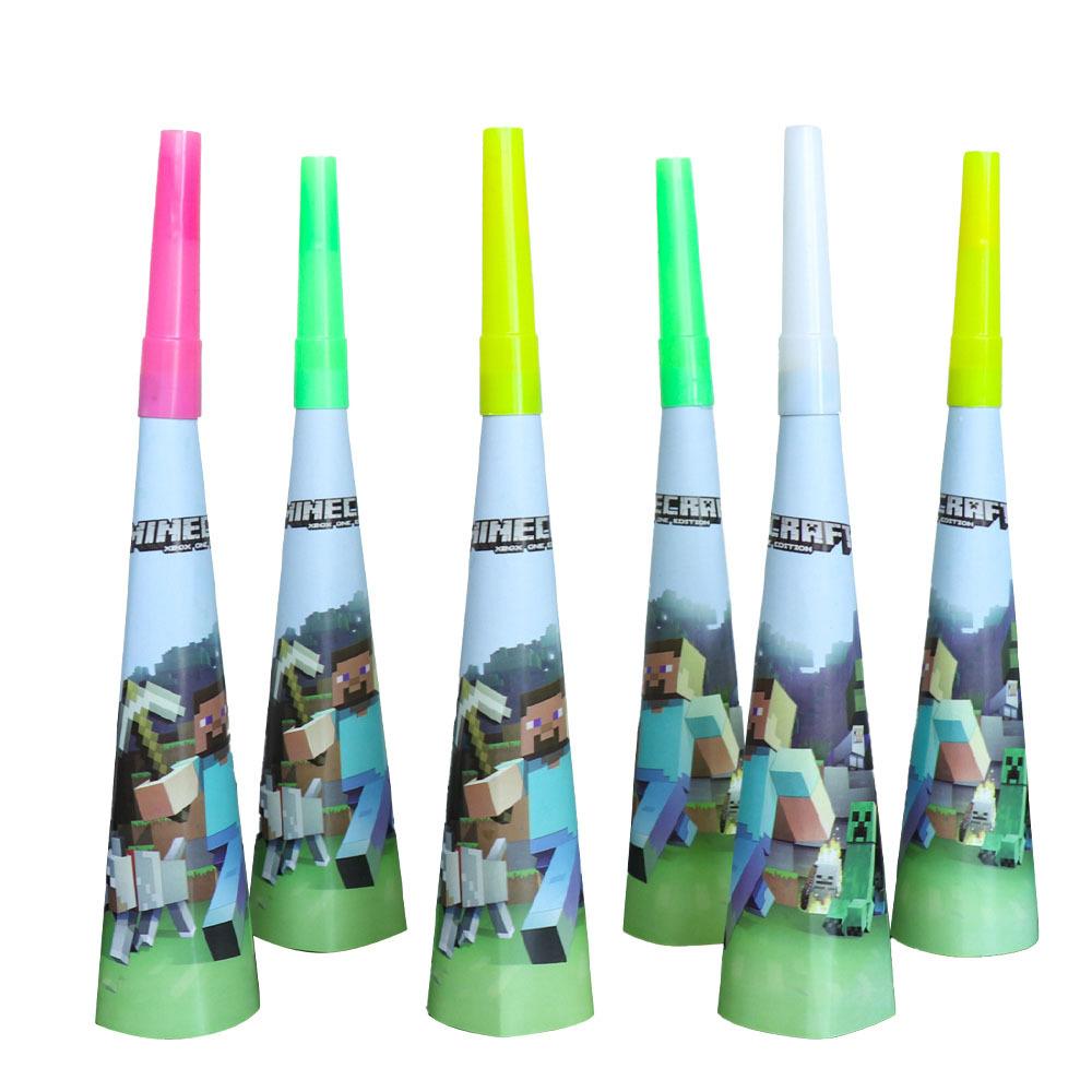 Minecraft Birthday Party Supplies Disposable Cutlery Paper Plates Paper Cups Paper Tissue Boy Decoration Children'S Fun