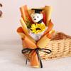 Woven Doctoral Bear Bouquet Plush Bear Crochet Flowers Bouquet  Student Gift