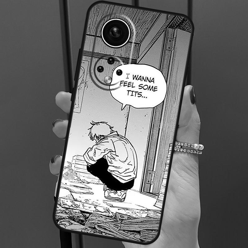 Anime Chainsaw Man For Huawei P40 Lite P20 P30 Pro Nova 9 Nova 5T P Smart 2019 Case For Honor 50 8X 9X 10i