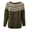 Ladies' Fashion Sweater, Round Neck,Loose Pullover Long-sleeved Knitted Sweater