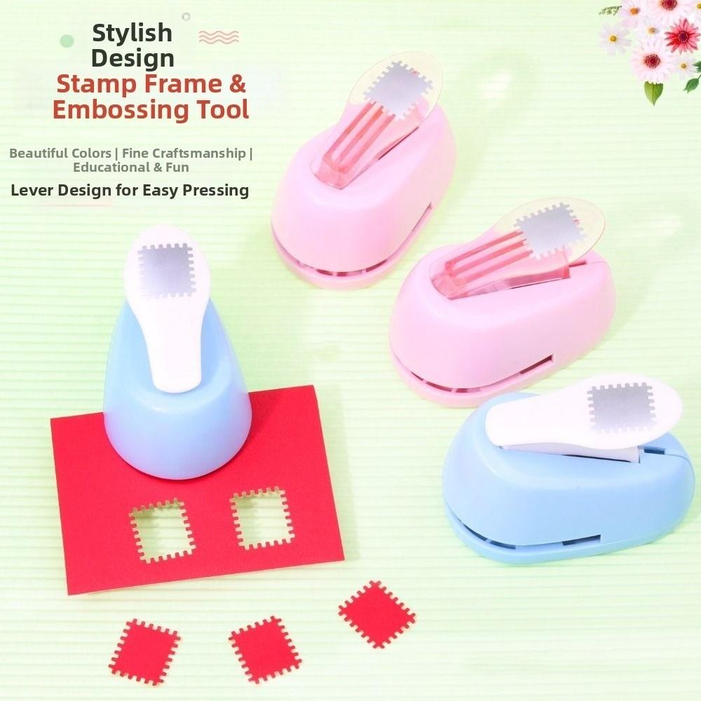 Perfurador de Borda de Carimbo DIY Economia de Trabalho Perfurador Dentado Embossador Máquina de Embossar Scrapbooking