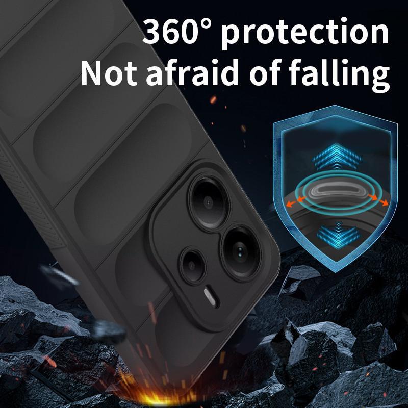 For Redmi Note 14 4G 24117RN76G Global Cover For Redmi Note 14 Case 6.67 inch Rubber Shockproof Soft Silicone Protective Bumper