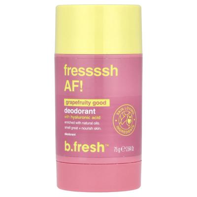 B.Fresh, Deodorant, With Hyaluronic Acid, Grapefruit Flavor, 75G(2.64Oz)