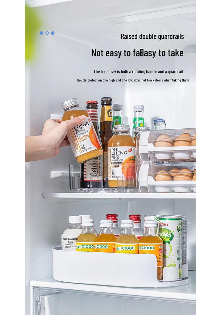 Multipurpose Rotating Kitchen Shelf: Beverage and Seasoning Storage Box