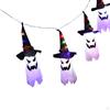Hanging Lighted Glowing Ghost Garden Lawn Window Porch Halloween Decorations