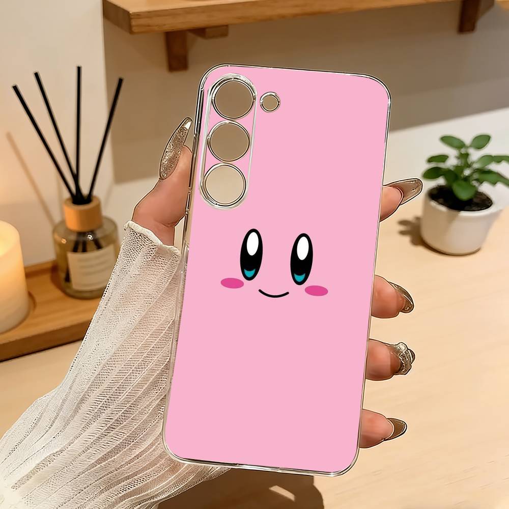 Cartoon Pink K-Kirbys-KK Phone Case For Samsung A10 A12 A31 A40 A70 Transparent Cover