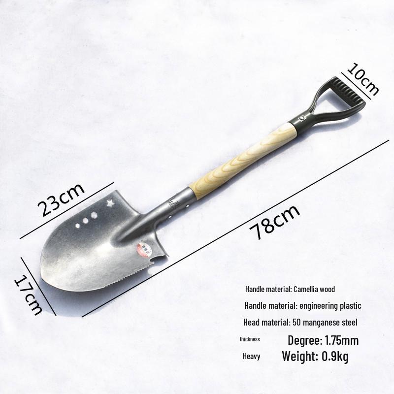 205 Military Multi-Functional Manganese Steel Car Shovel for Outdoors